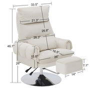 Beauty Salon Chair, Reclining Esthetician Chair for Facial, Eyelash Extension, Eyebrows, Tattoo – Model 8105
