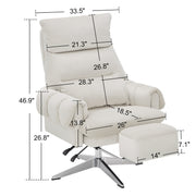 Beauty Salon Chair, Reclining Esthetician Chair for Facial, Eyelash Extension, Eyebrows, Tattoo – Model 8129