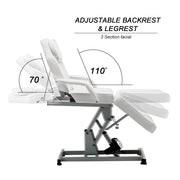Barber Electric Massage Bed with One Motor for Height, Beauty Tattoo Chair, Salon Facial Adjustable Bed 0100
