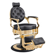 Princeton Gold Barber Chair - Black DIR