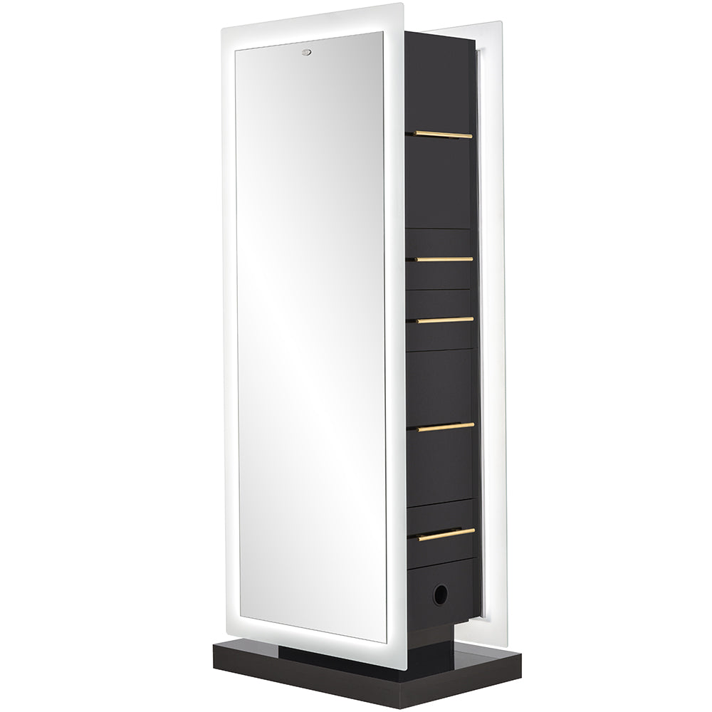 Magic Double LED Lighted Styling Station Black DIR