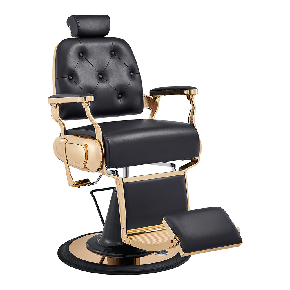 Cavalier Golden Barber Chair Black DIR
