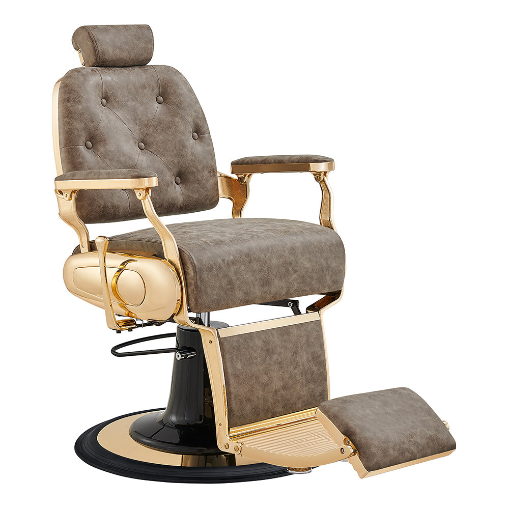 Cavalier Golden Barber Chair Vintage Brown DIR