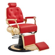 Cavalier Golden Barber Chair Red DIR