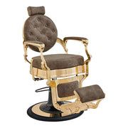 Princeton Gold Barber Chair - Vintage Brown DIR