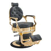Princeton Gold Barber Chair - Vintage Black DIR