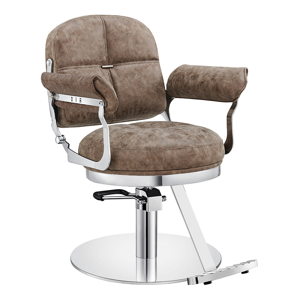 Milano Salon Hairdressing Styling Chair Vintage Brown DIR