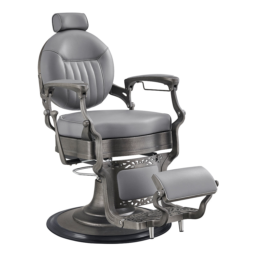Kaiser Retro Style Vintage Barber Chair Gray DIR