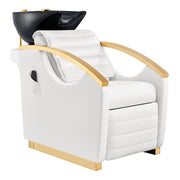 Bella V Gold Reclining Massage Backwash White DIR