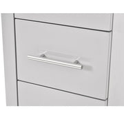 Adonis Single LED Lighted Styling Station Silver Gray DIR