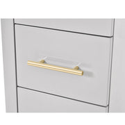 Adonis Single LED Lighted Styling Station Silver Gray DIR