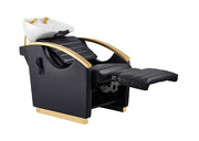 Bella V Gold Reclining Massage Backwash Black DIR