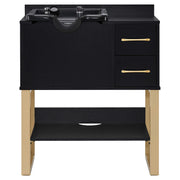 Shampoo Backwash Sink Station for Storage, Salon Shampoo Cabinet with Shampoo Bowl 7135