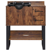 Shampoo Backwash Sink Station for Storage, Salon Shampoo Cabinet with Shampoo Bowl 7135