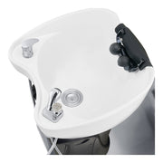 Maximus Full Recline Shampoo Beige Unit With Rotating Seat