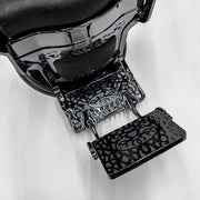 ATLAS 2.0 Black Chrome Vintage Style Barber Chair