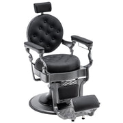 BarberPub Vintage Barber Chair, Heavy Duty Metal Frame Reclining All Purpose Chair 2947