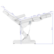 Kate electric podiatry chair, 4 actuators, white