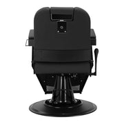Gabbiano barber chair Bruno with black frame Black
