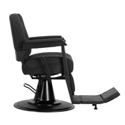 Gabbiano barber chair Bruno with black frame Black