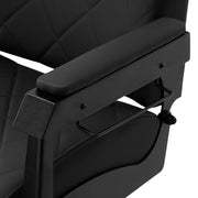 Gabbiano barber chair Bruno with black frame Black