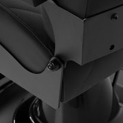 Gabbiano barber chair Bruno with black frame Black