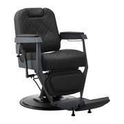 Gabbiano barber chair Bruno with graphite frame Black