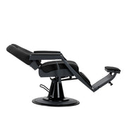 Gabbiano barber chair Bruno with graphite frame Black