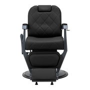 Gabbiano barber chair Bruno with graphite frame Black