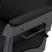 Gabbiano barber chair Bruno with graphite frame Black
