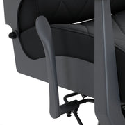 Gabbiano barber chair Bruno with graphite frame Black
