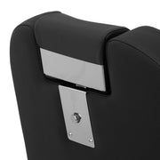 Gabbiano barber chair Bruno with graphite frame Black