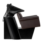 Hairdressing Wash Unit Gabbiano Lucca Brown