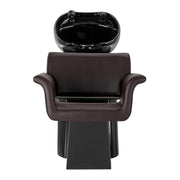 Hairdressing Wash Unit Gabbiano Lucca Brown