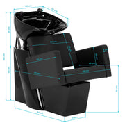Gabbiano Vitoria hairdressing wash unit black