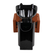 Gabbiano Vitoria brown hairdressing wash unit