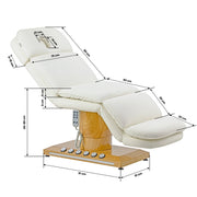 Sillon Cloud Electric Beauty Chair 3 Motors Cream