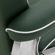 Gabbiano Visionerio barber chair green chrome frame