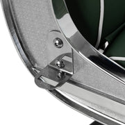 Gabbiano Visionerio barber chair green chrome frame