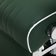 Gabbiano Visionerio barber chair green chrome frame