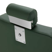 Gabbiano Visionerio barber chair green chrome frame