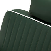 Gabbiano Visionerio barber chair green chrome frame