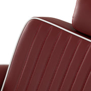 Gabbiano Visionerio barber chair red chrome frame