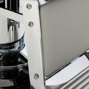 Gabbiano Visionerio barber chair grey chrome frame