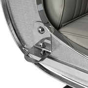 Gabbiano Visionerio barber chair grey chrome frame