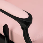 Barber Chair Gabbiano President Pink With Black Base