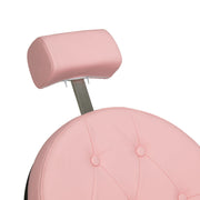 Barber Chair Gabbiano President Pink With Black Base