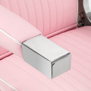 Gabbiano Visionerio barber chair pink chrome frame