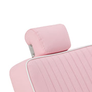 Gabbiano Visionerio barber chair pink chrome frame
