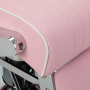 Gabbiano Visionerio barber chair pink chrome frame